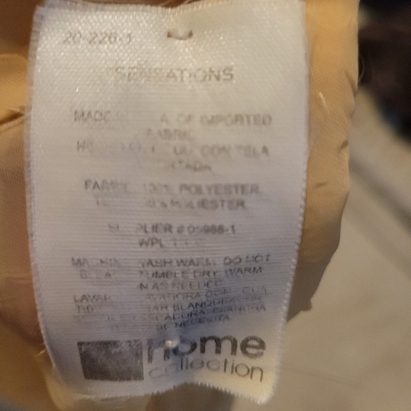 JC Penney Gold Sheer fully hemmed scarf valence swag topper (2 panels) - Picture 6 of 9